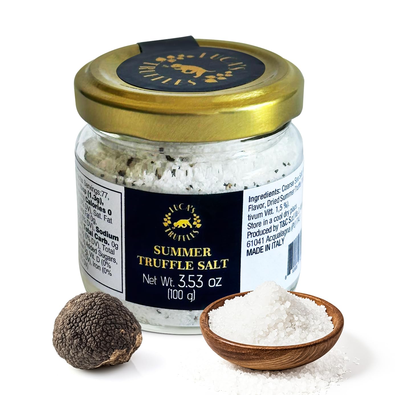 Luca’s Truffles Black Truffle Salt